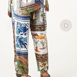 NWT Farm Rio Mixed Scarves Pants sz M